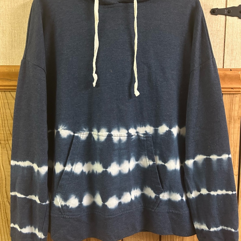 BEACH LUNCH LOUNGE Navy blue oversized tie dye sweatshirt Size s